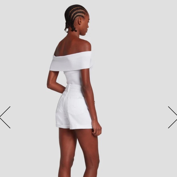 7 for all Mankind broken twill mid roll shorts - Picture 3 of 10